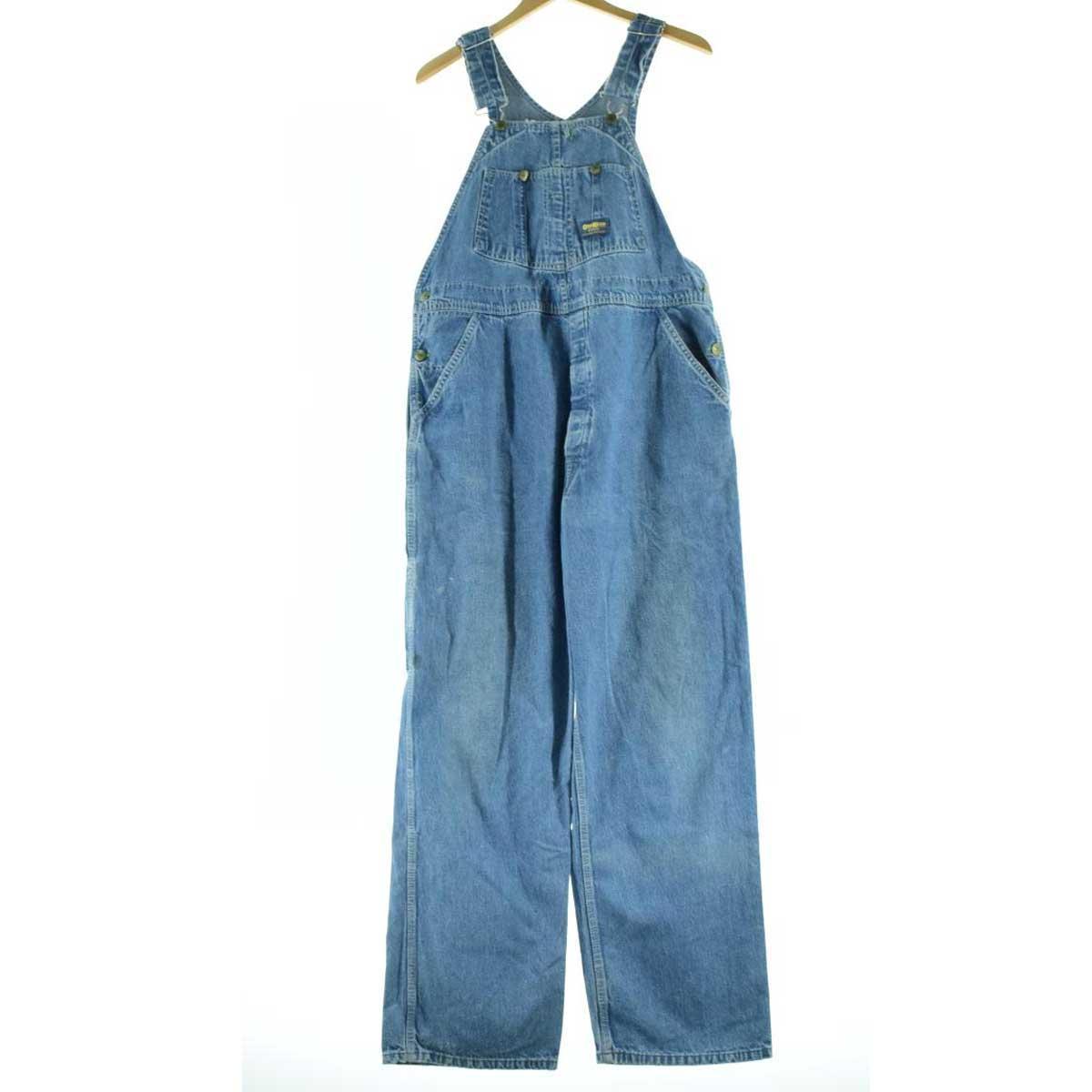 70年代 オシュコシュ Osh kosh デニムオーバーオール メンズw35 ヴィンテージ /eaa081564 【200924