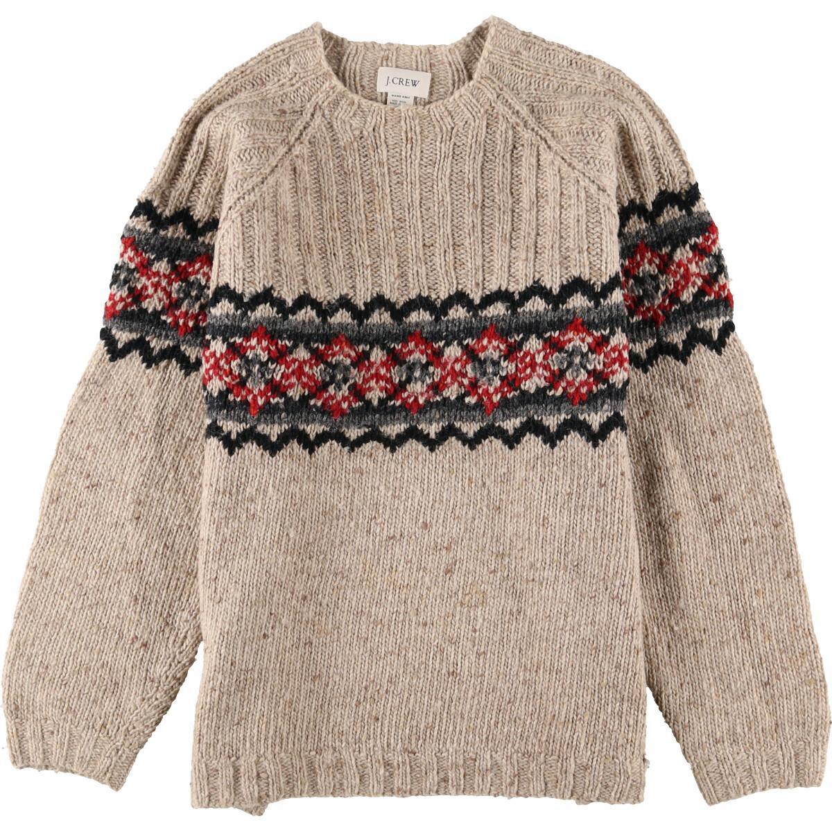 ジェイクルー J Crew Hand Knit ハンドニット ノルディックセーター メンズxl Eaa 1012 クルーネック セーター 古着屋jam ジャム ジェイクルー J Crew Hand Knit ハンドニット ノルディックセーター メンズxl Eaa 1012 クルーネック セーター 古着屋jam ジャム