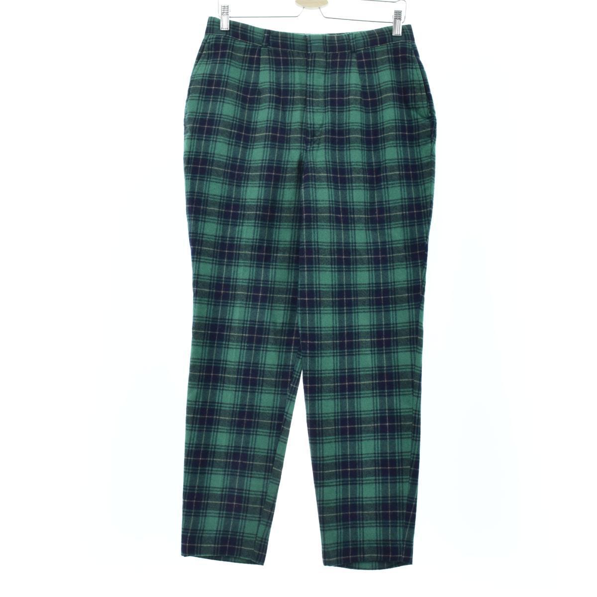 Jenss チェック柄 ウールパンツ スラックス メンズw30 Eaa0846 1018 スラックス プリーツパンツ 古着屋jam ジャム