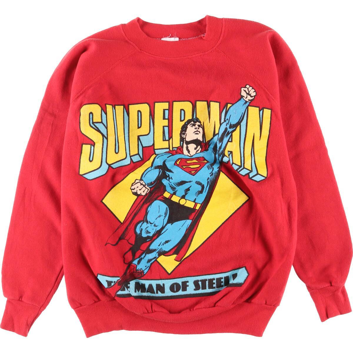 80年代 Pannill Superman スーパーマン キャラクタースウェットシャツ トレーナー Usa製 レディースl ヴィンテージ Eaa0951 1024 トレーナー 古着屋jam ジャム