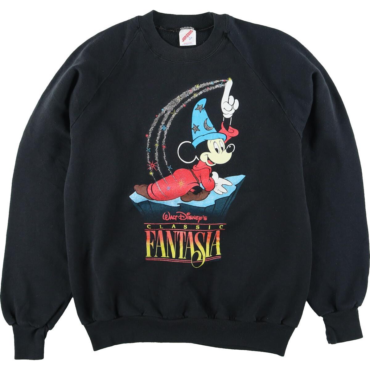 80年代 ジャージーズ Jerzees FANTASIA ファンタジア ミッキーマウス キャラクタースウェットシャツ トレーナー USA製 レディースL ヴィンテージ /eaa098151 【中古】 【201031】のサムネイル