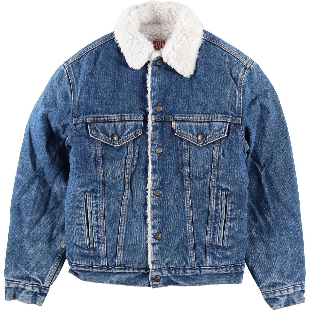 古着 80年代 リーバイス Levi's デニムボアジャケット USA製 34R レディースM ヴィンテージ /eaa099532 【201031】のサムネイル