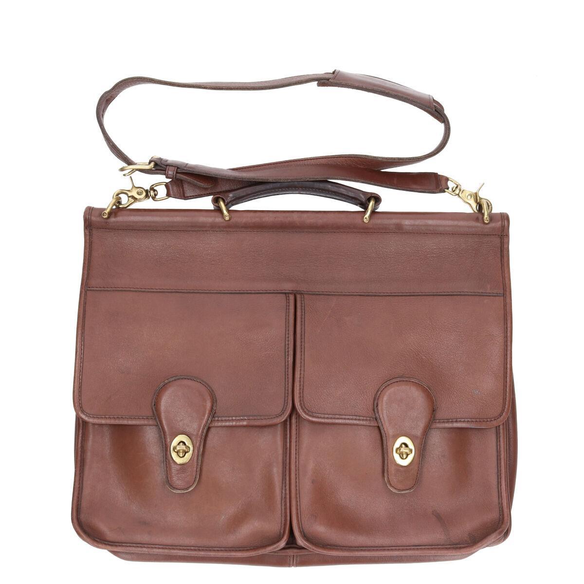 コーチ COACH OLD COACH オールドコーチ ターンロック 本革レザー ビジネスバッグ ブリーフケース USA製 ヴィンテージ /gaa000496 【中古】 【201101】