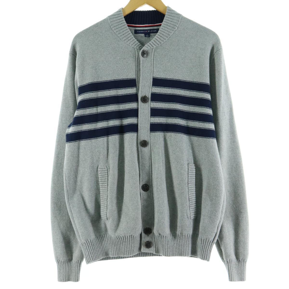 トミーヒルフィガー TOMMY HILFIGER コットンニットカーディガン メンズL /eaa098450 【中古】 【201112】