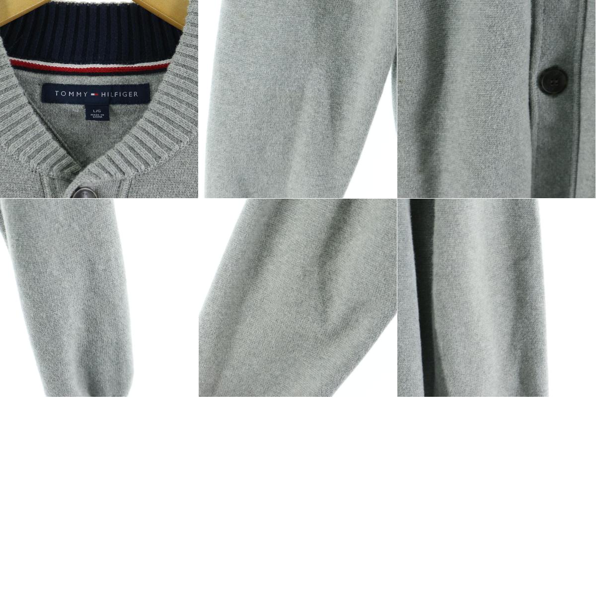 トミーヒルフィガー TOMMY HILFIGER コットンニットカーディガン メンズL /eaa098450 【中古】 【201112】