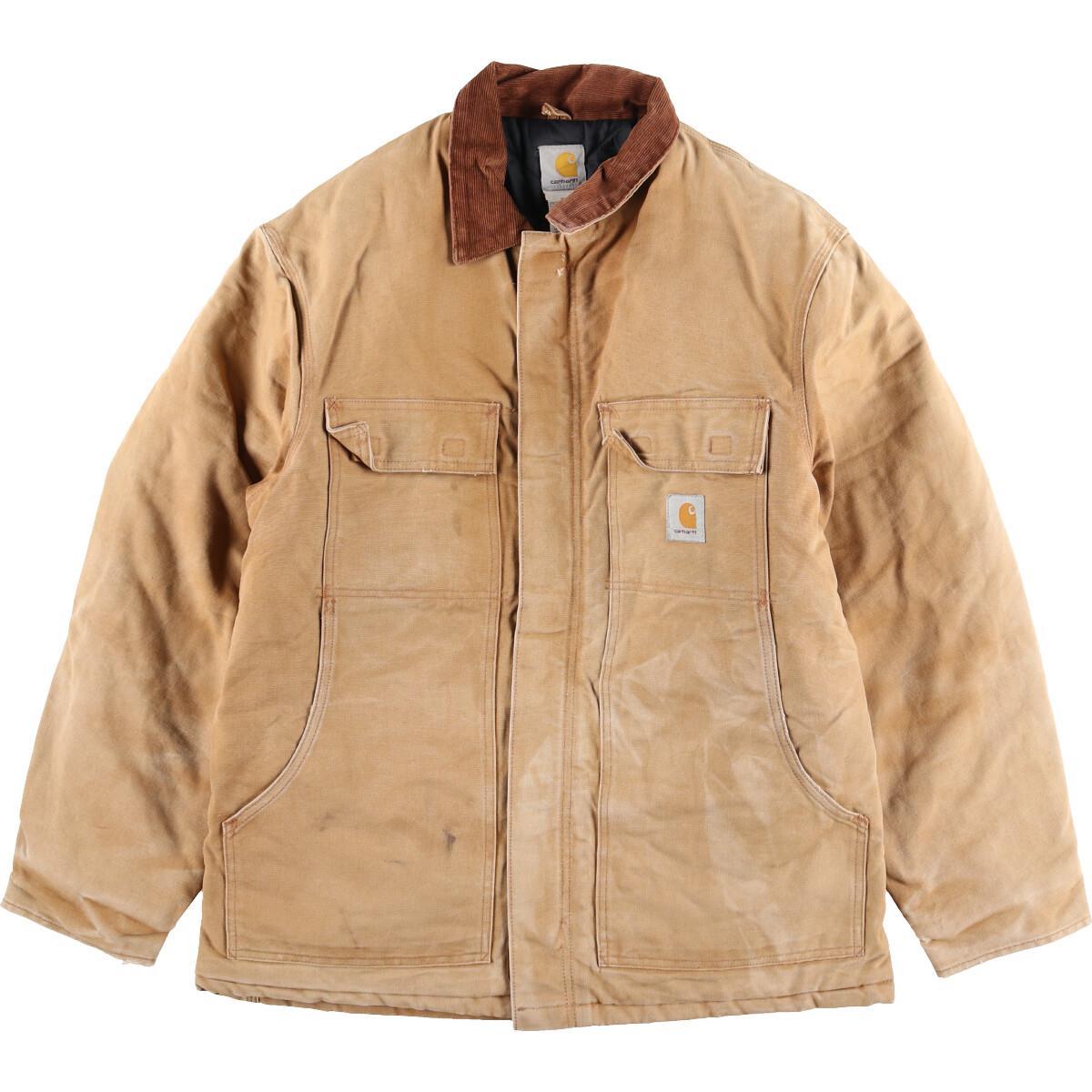90年代 カーハート Carhartt トラディショナルコート ダック地ワークジャケット USA製 メンズXL ヴィンテージ /eaa101262 【中古】 【201107】