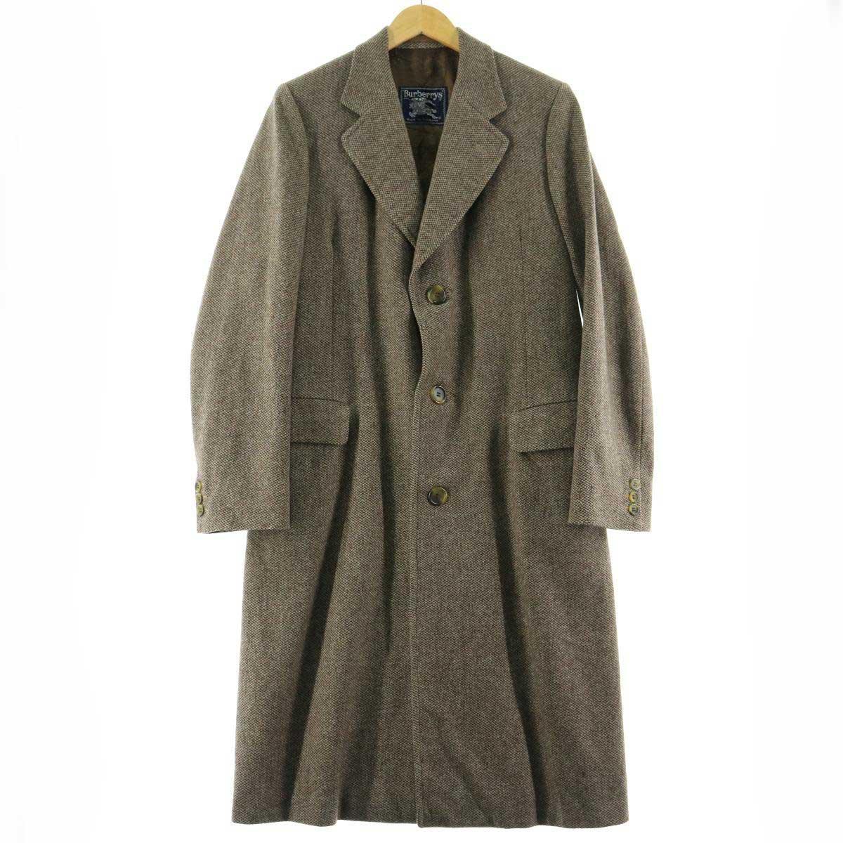 バーバリー Burberry S Scottish Saxony ウール チェスターコート 英国製 メンズm Eaa 1109 チェスターコート 古着屋jam ジャム