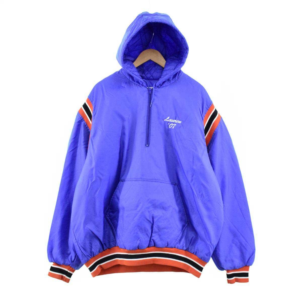 Birdie ハーフジップ 中綿ナイロンパーカー メンズL /eaa096576 【中古】 【201109】