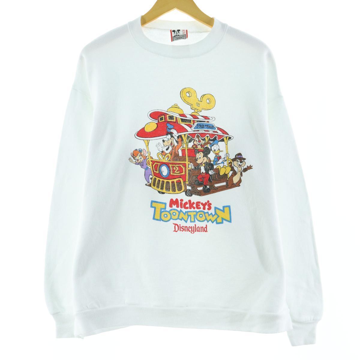 90年代 Disney Designs Toon Town トゥーンタウン キャラクタースウェットシャツ トレーナー Usa製 レディースxl ヴィンテージ Eaa 1116 トレーナー 古着屋jam ジャム