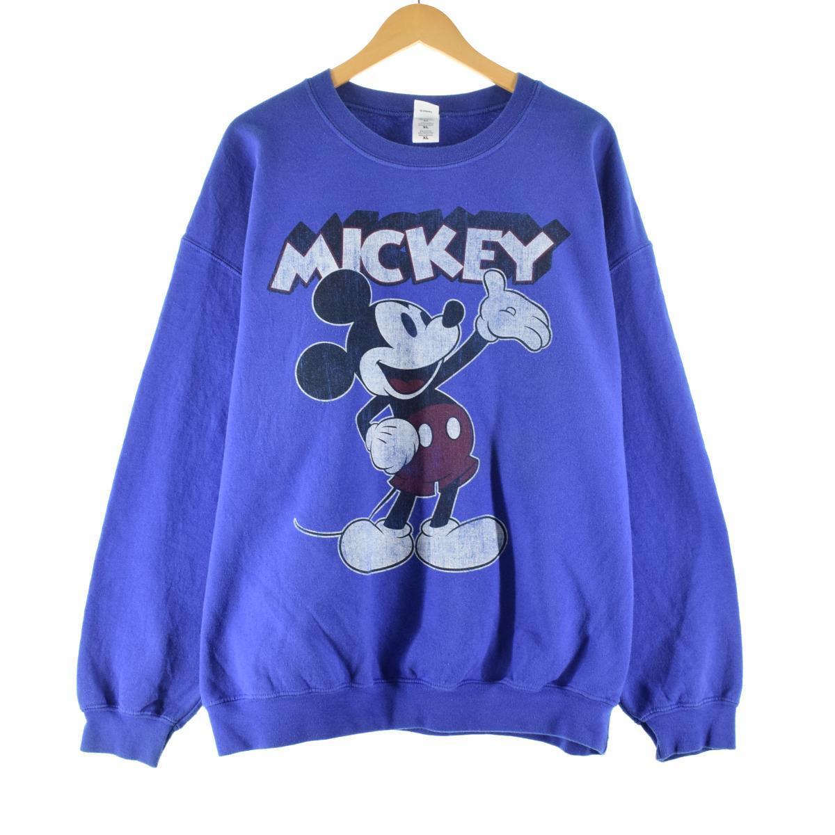 Disney Mickey Mouse ミッキーマウス キャラクタースウェットシャツ トレーナー レディースxxl Eaa 1116 トレーナー 古着屋jam ジャム
