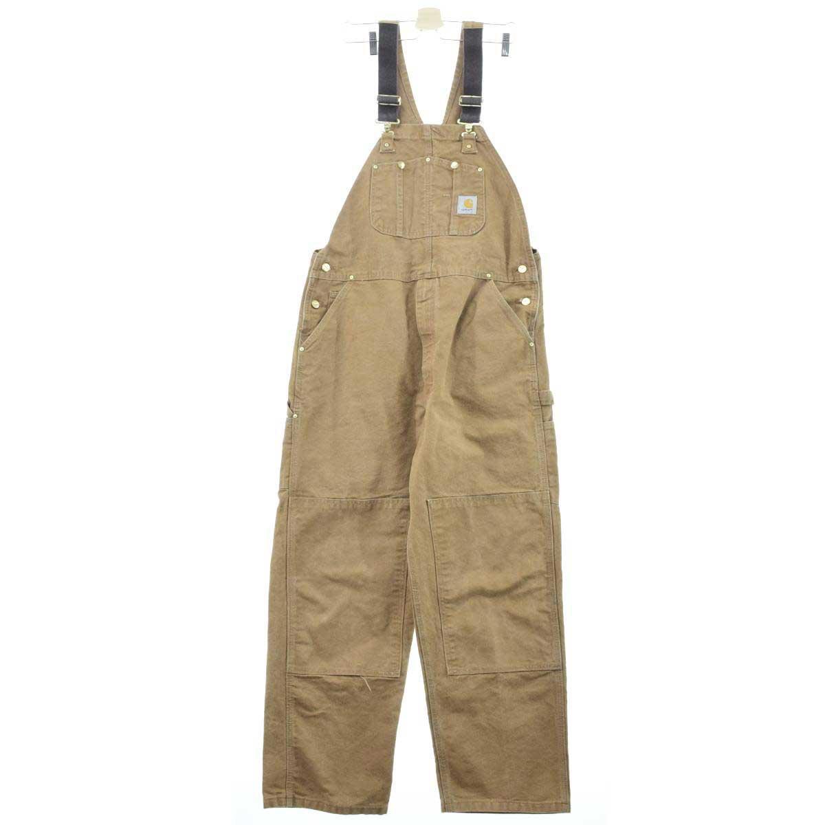 カーハート Carhartt ダブルニー ダック地 オーバーオール メンズw38 /eaa097934 【中古】 【201119】