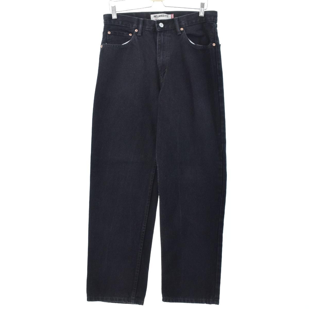 リーバイス Levi's 550 RELAXED FIT ブラックジーンズ デニムパンツ メンズw33 /eaa097362 【中古】 【201122】
