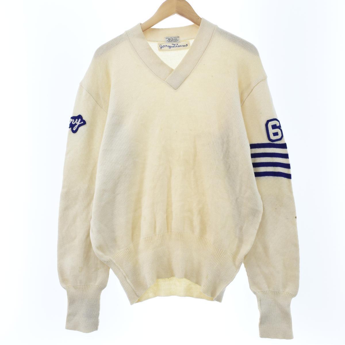 在庫一掃】 dead ニット レタードセーター 60s 50s vintage stock 