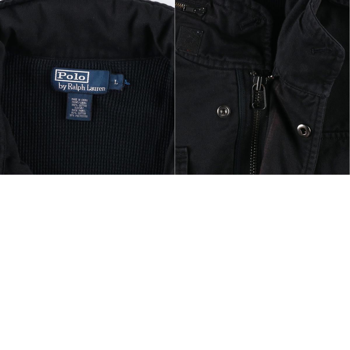 ラルフローレン Ralph Lauren POLO by Ralph Lauren フード収納型 コットン切替 スウェットブルゾン メンズL /eaa104559 【中古】 【201126】【SS2103】【2b10f】