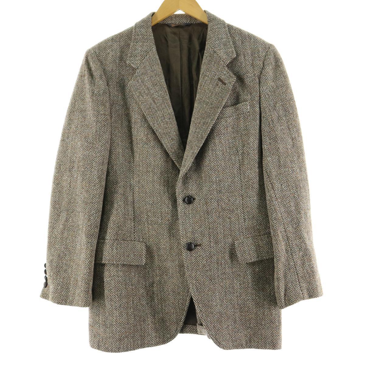 70年代 ハリスツイード Harris Tweed ウールテーラードジャケット Usa製 40reg メンズm ヴィンテージ Eaa 1123 テーラードジャケット 古着屋jam ジャム