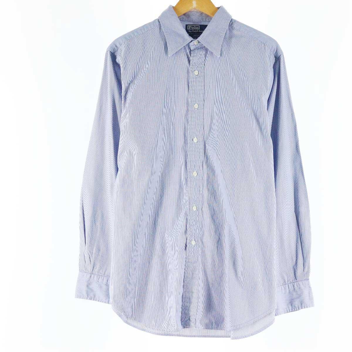 ラルフローレン Ralph Lauren POLO by Ralph Lauren 長袖 コットンストライプシャツ メンズL /eaa105341 【中古】 【201127】【SS2103】【2b10f】