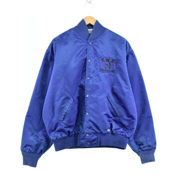 90年代 Birdie ナイロンスタジャン アワードジャケット USA製 メンズL ヴィンテージ /eaa097076 【中古】 【201128】