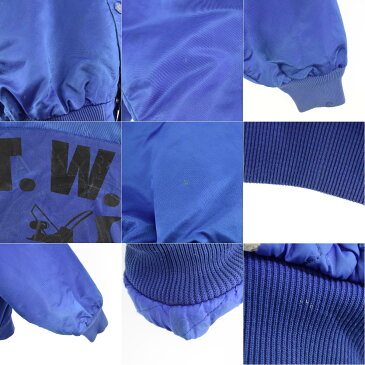 90年代 Birdie ナイロンスタジャン アワードジャケット USA製 メンズL ヴィンテージ /eaa097076 【中古】 【201128】