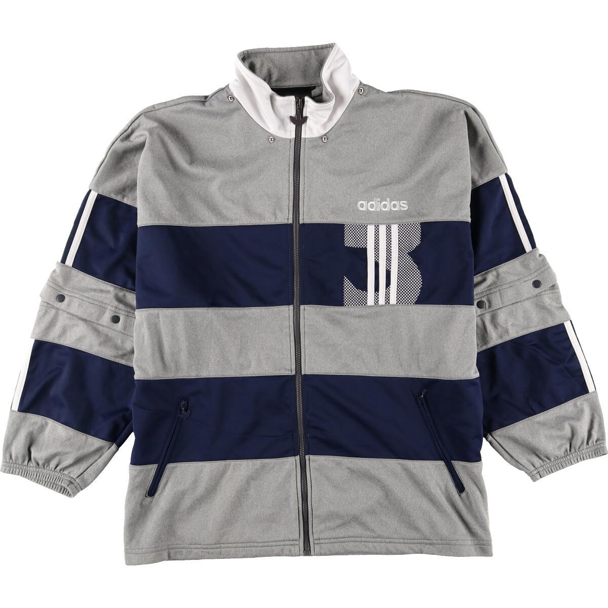 80 90年代 アディダス Adidas ボーダー柄 ドット柄 ジャージ トラックジャケット メンズxl ヴィンテージ Eaa 13 2b10f Ss2106 ジャージ トラックジャケット 古着屋jam ジャム