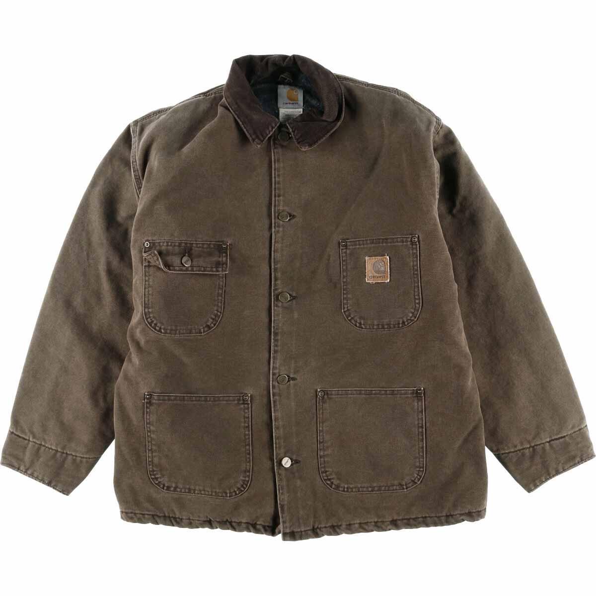 【人気急上昇】 90年代 Carhartt ミシガンチョアコート ダック地カバーオール XL - カバーオール