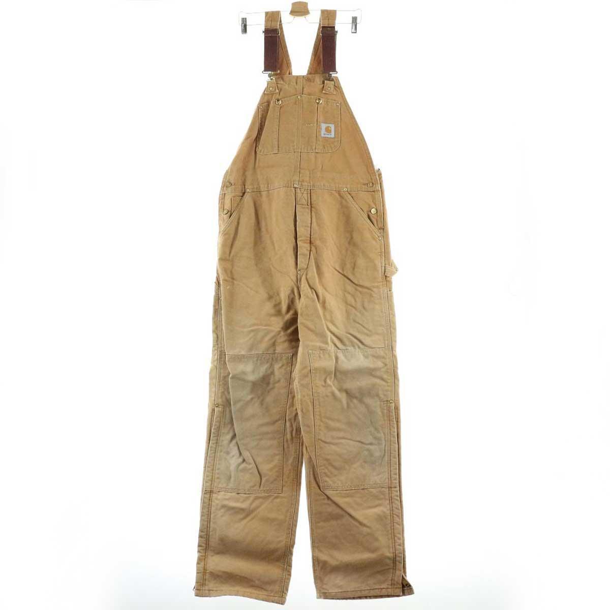 カーハート Carhartt ダブルニー キルティングライナー ダック地 オーバーオール メンズw38 /eaa111847 【中古】 【201210】【SS2103】