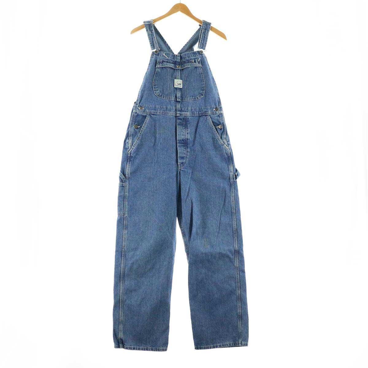 リー Lee Riveted Dungarees デニムオーバーオール メンズw33 Eaa 中古 1217 Ss2103 2b10f オーバーオール 古着屋jam ジャム