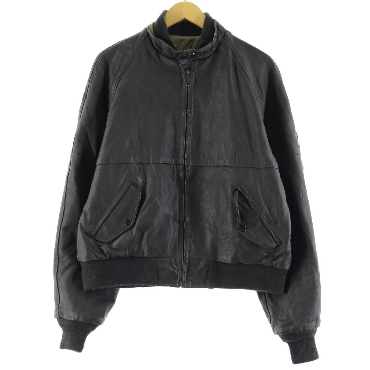 80年代 ショット SCHOTT リバーシブル 玉虫カラー×レザーブルゾン USA製 44 メンズL ヴィンテージ /eaa111491 【201218】
