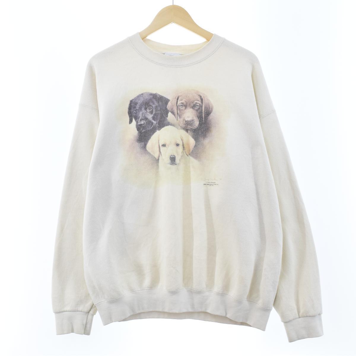 90年代 リー Lee 犬柄 アニマルプリントスウェット トレーナー Usa製 レディースxl ヴィンテージ Eaa 1224 トレーナー 古着屋jam ジャム