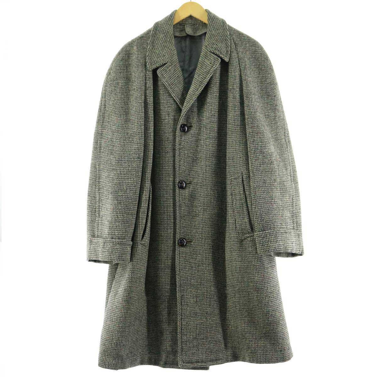 古着 70年代 ハリスツイード Harris Tweed ウール チェスターコート メンズm ヴィンテージ Eaa 1221 Ss2112 Ss21 Md2112 Hny22 チェスターコート 古着屋jam ジャム