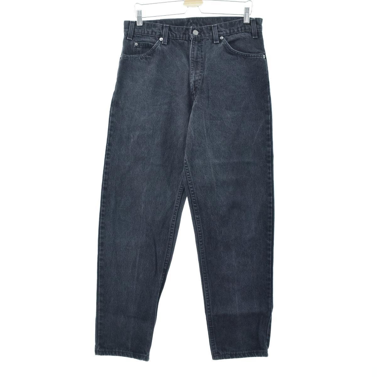 90年代 リーバイス Levi's 550 RELAXED FIT TAPERED LEG ブラックジーンズ テーパードデニムパンツ USA製 メンズw33 ヴィンテージ /eaa109061 【中古】 【201221】