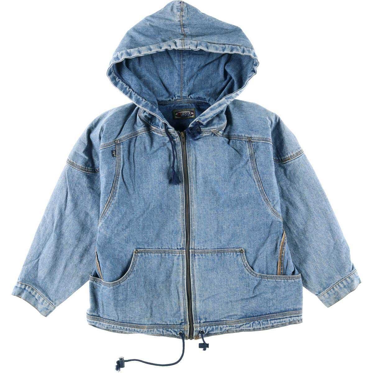 90年代 リーバイス Levi S Sport Jeans デニムパーカー レディースm ヴィンテージ Eaa0524 1002 デニム コーデュロイジャケット 古着屋jam ジャム
