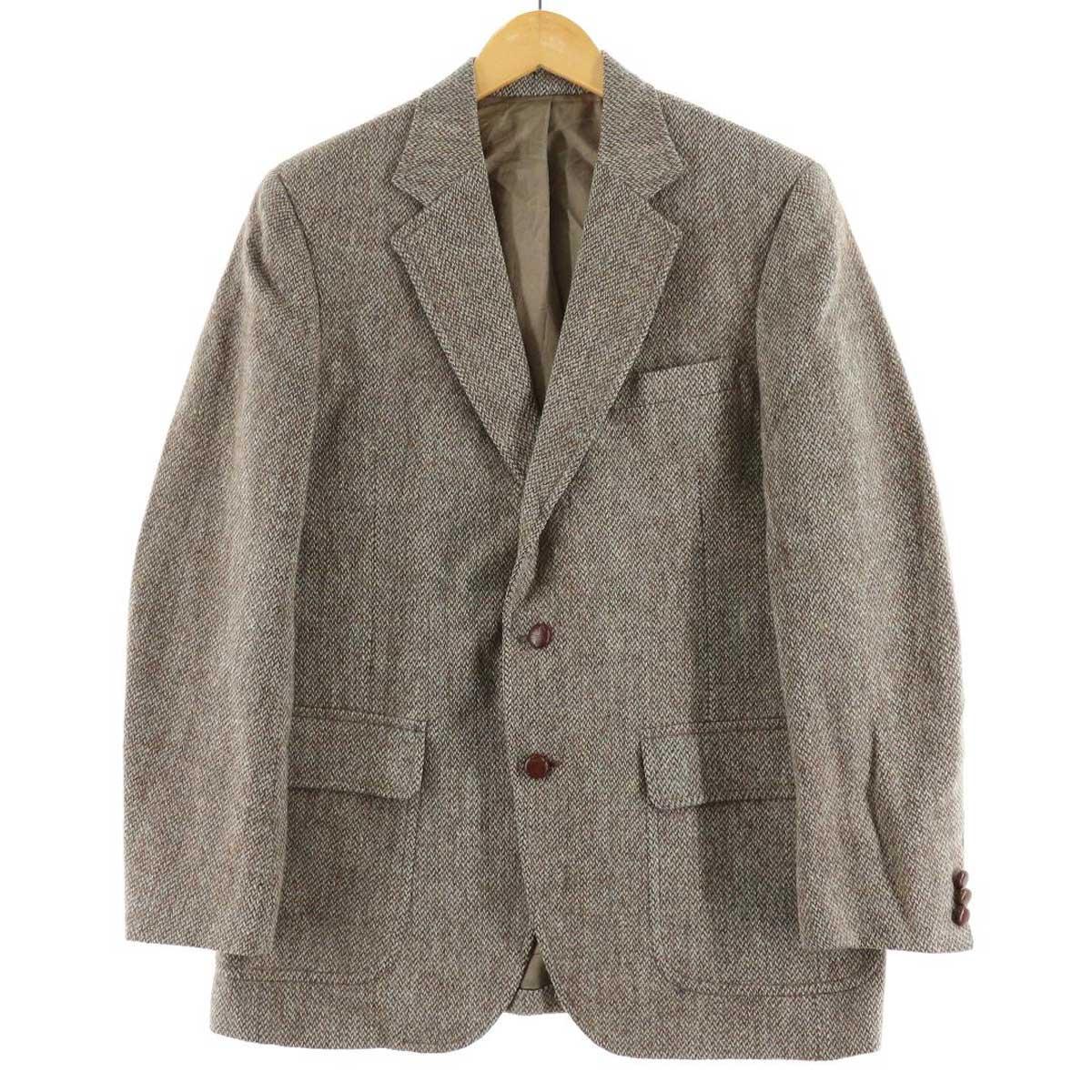 70 80年代 ハリスツイード Harris Tweed ウールテーラードジャケット Usa製 メンズm ヴィンテージ Eaa 1231 テーラードジャケット 古着屋jam ジャム