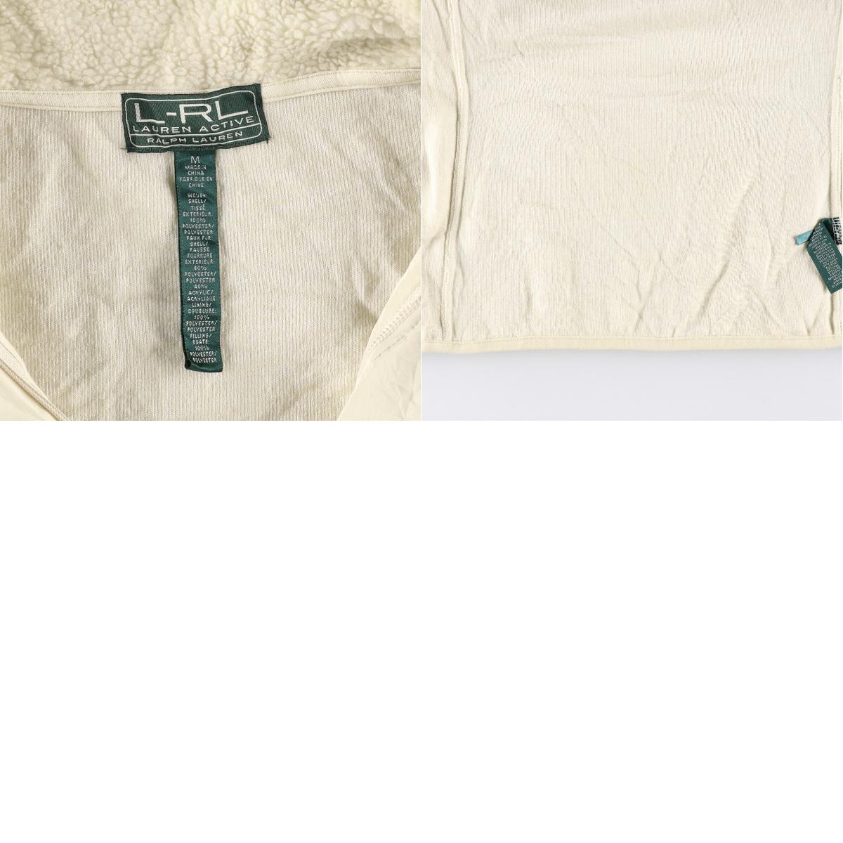 ラルフローレン Ralph Lauren L-RL LAUREN ACTIVE 切替 ショールカラー フリースジャケット レディースM /eaa114928 【中古】 【210101】