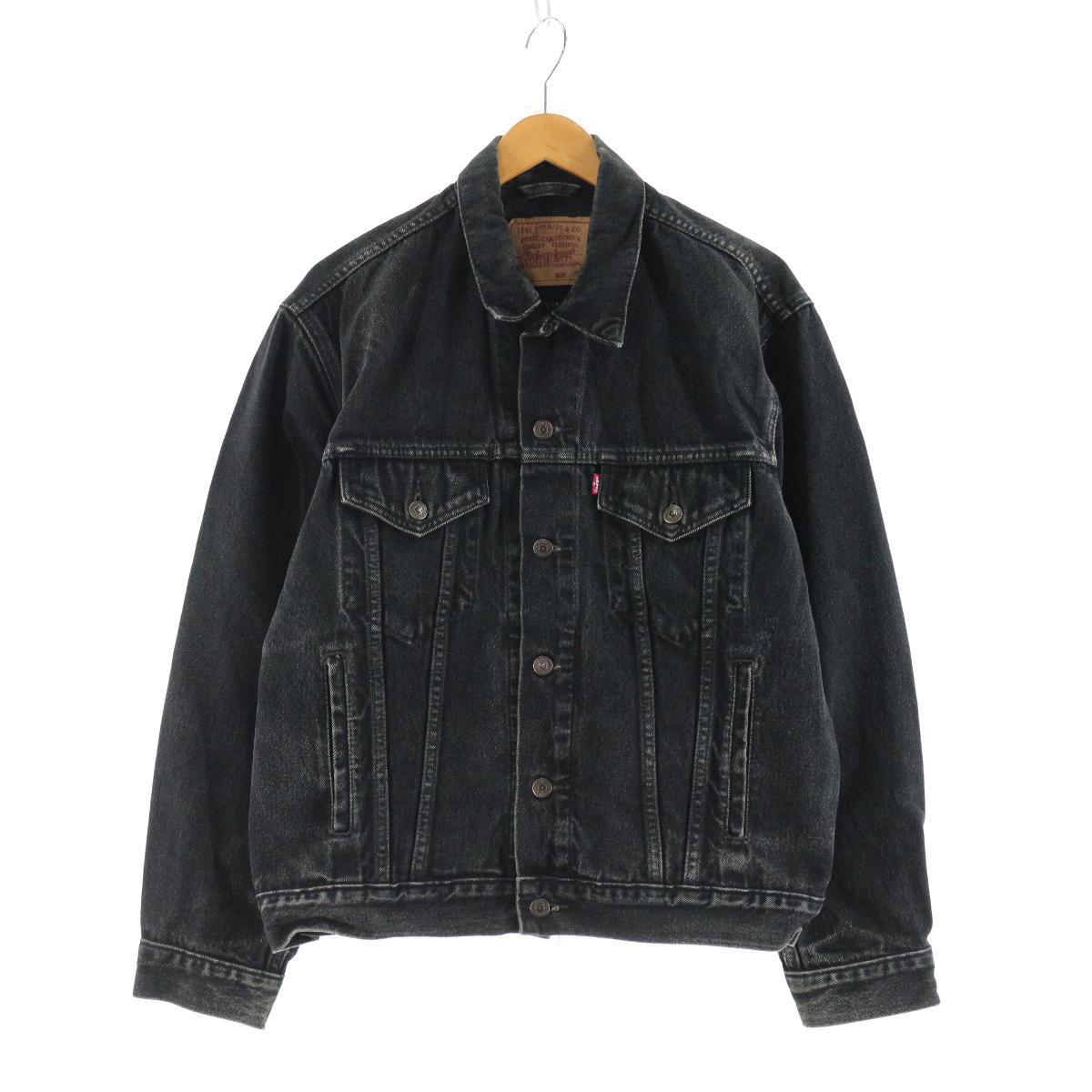90年代 リーバイス Levi's 70503-08 ユーロモデル ブラック デニムジャケット Gジャン メンズL ヴィンテージ /eaa116539 【中古】 【210102】のサムネイル