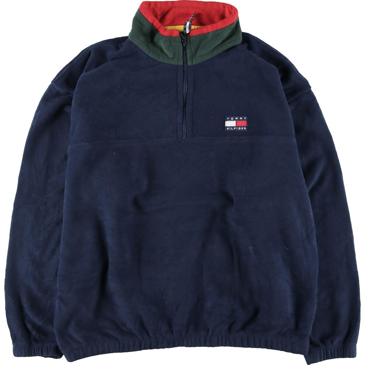 90年代 トミーヒルフィガー TOMMY HILFIGER ハーフジップ フリースプルオーバー メンズXL ヴィンテージ /eaa118490 【中古】 【210107】