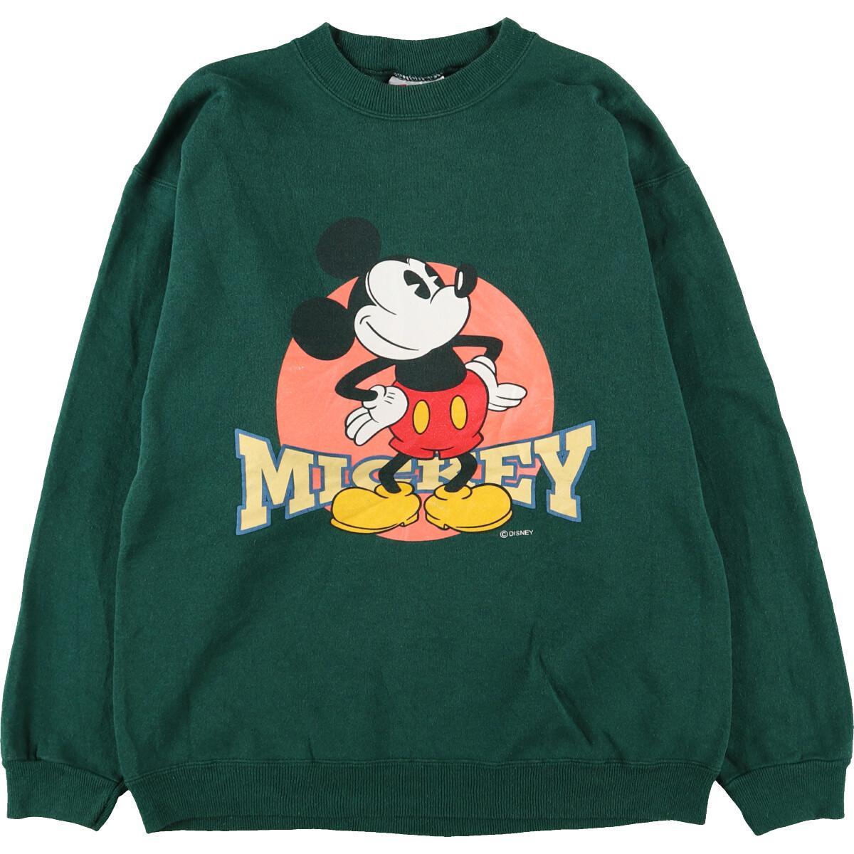 90年代 ヘインズ Hanes Heavyweight Mickey Mouse ミッキーマウス キャラクタースウェットシャツ トレーナー Usa製 レディースm ヴィンテージ Eaa1164 トレーナー 古着屋jam ジャム