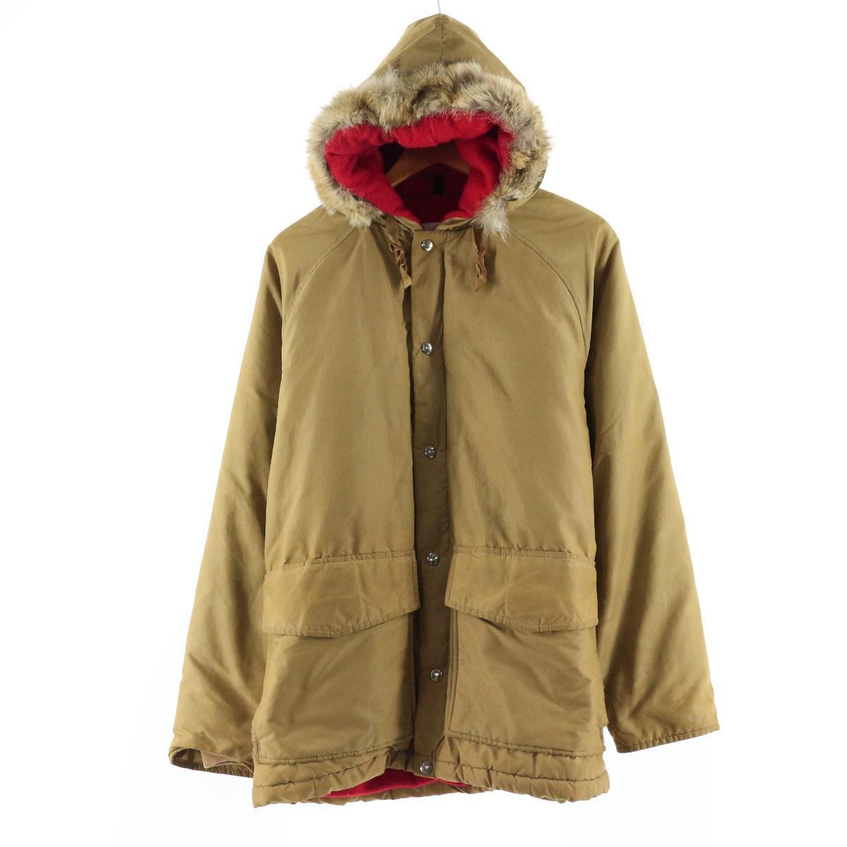 70年代 ウールリッチ WOOLRICH コヨーテファー 中綿マウンテンパーカー メンズM ヴィンテージ /eaa118201 【中古】 【210110】