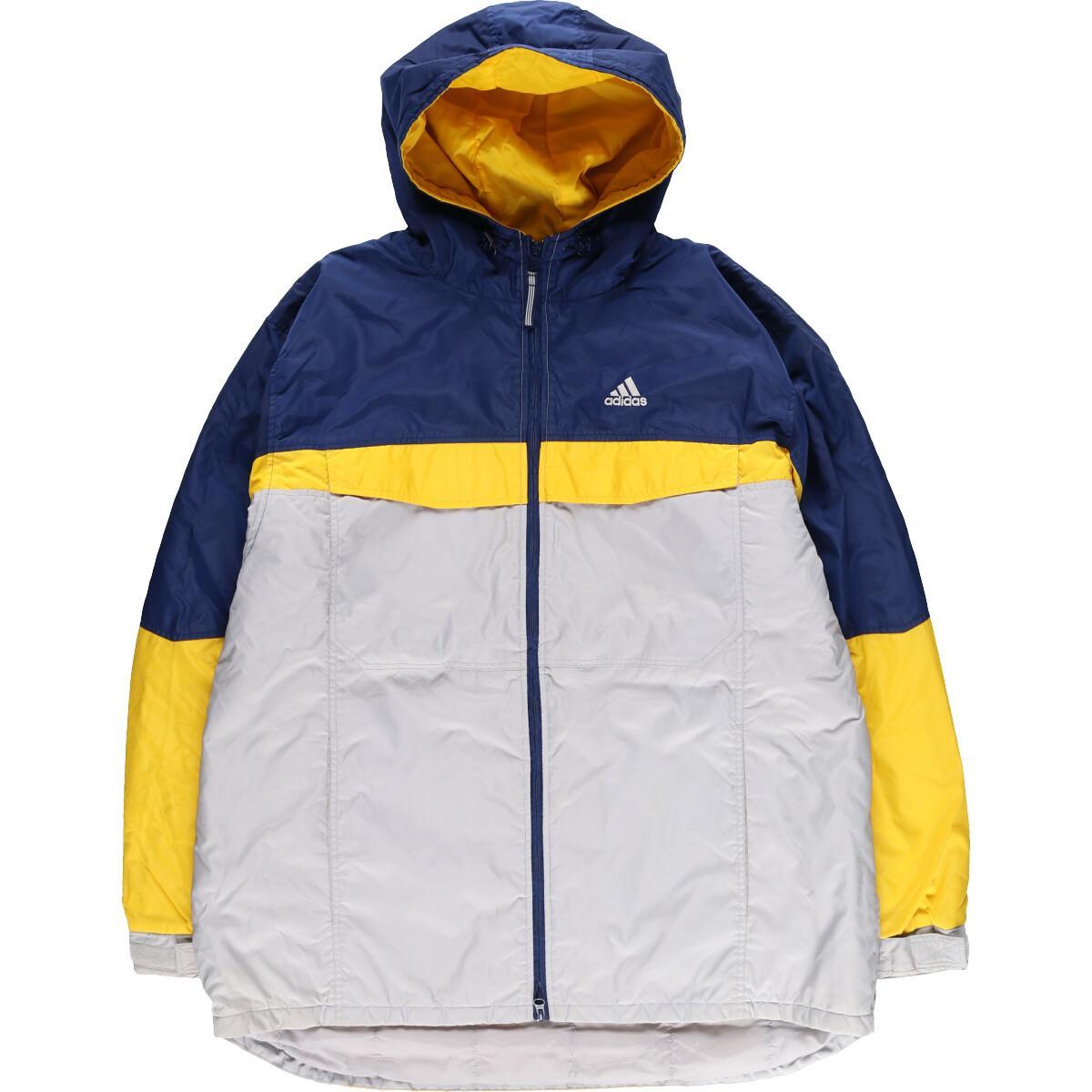 古着 アディダス Adidas バックロゴ フード付き 中綿ジャケット メンズxl Eaa Ss2112 Hny22 Ss21 ダウン 中綿ジャケット 古着屋jam ジャム