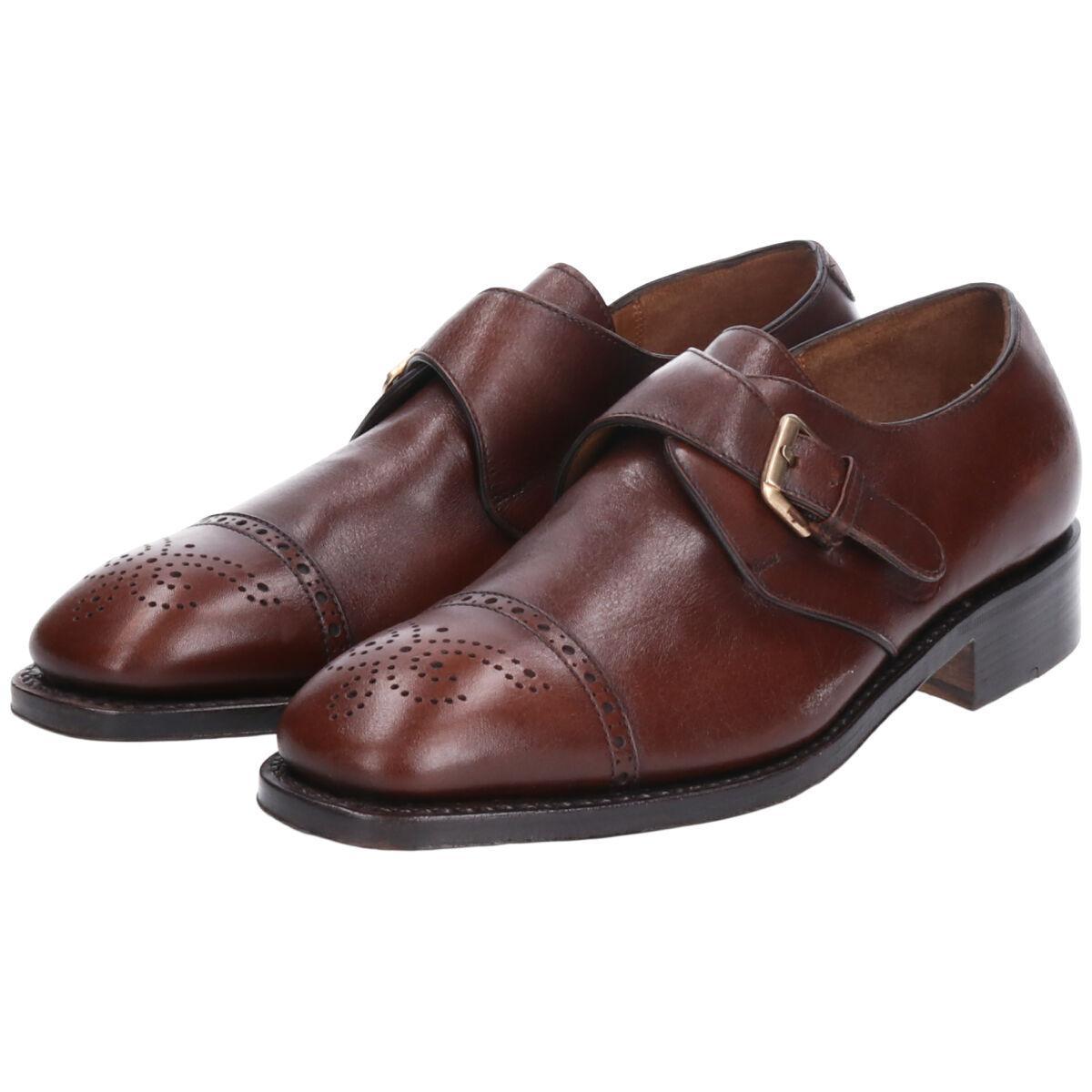 フェラガモ Salvatore Ferragamo モンクストラップシューズ イタリア製 6.5EEE メンズ25.0cm /saa004338 【中古】 【210307】【2b10f】