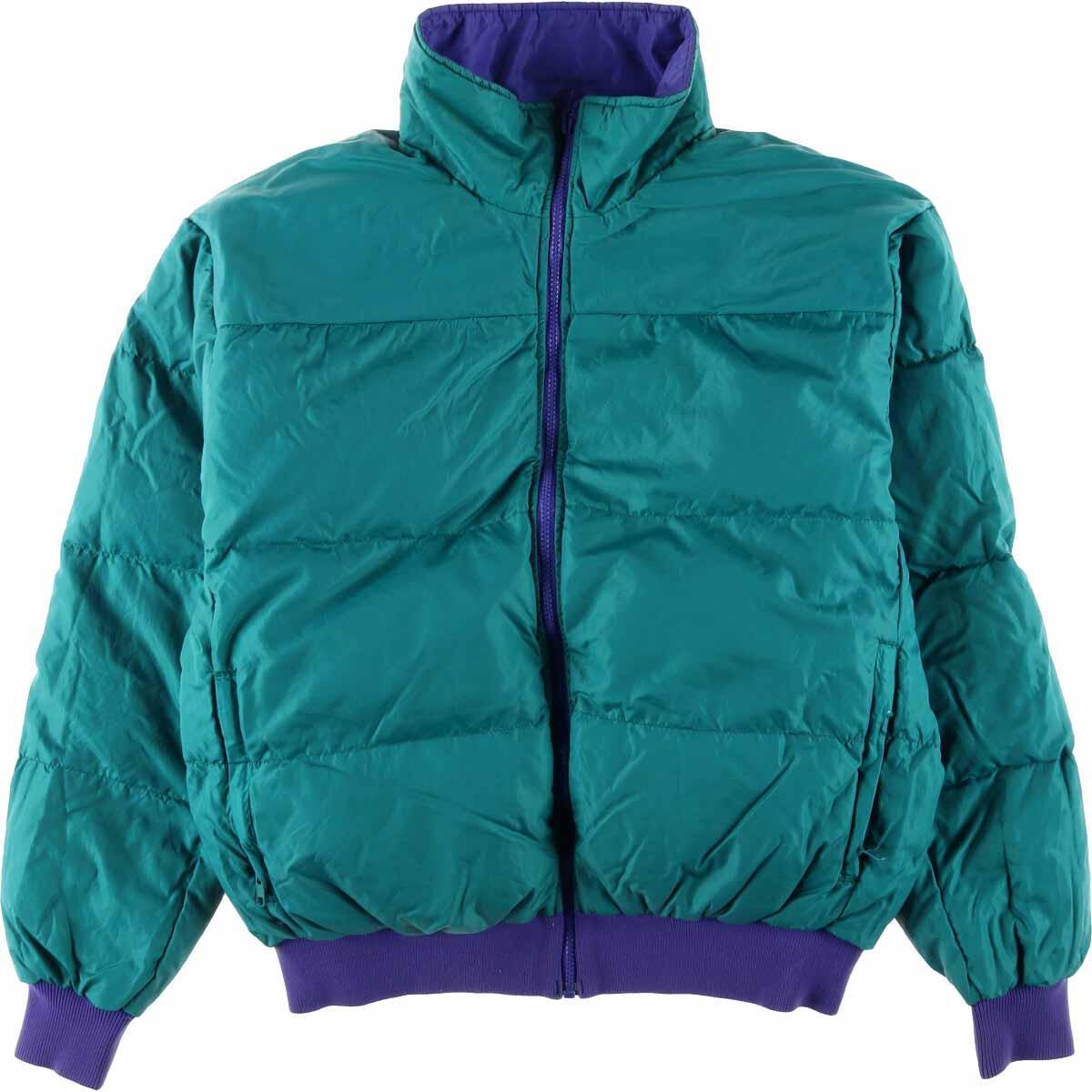 90年代 コロンビア Columbia リバーシブル ダウンジャケット メンズl ヴィンテージ Eaa1101 ダウン 中綿 ジャケット 古着屋jam ジャム