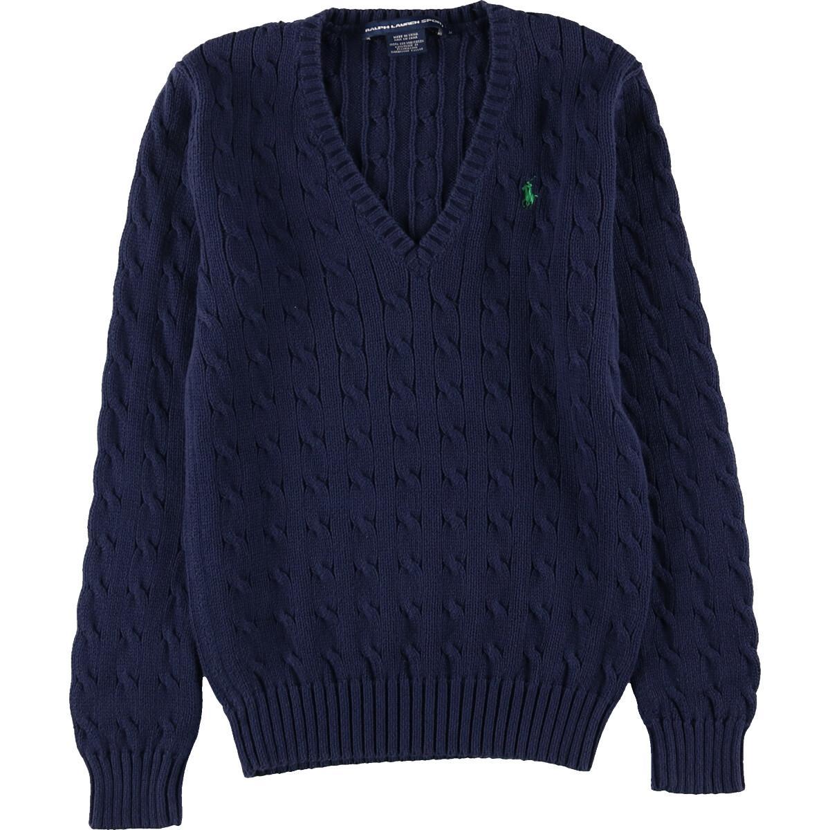 ラルフローレン Ralph Lauren Ralph Lauren Sport ケーブル編み Vネック コットンニットセーター レディースm Eaa1124 Vネックセーター 古着屋jam ジャム ラルフローレン Ralph Lauren Ralph Lauren Sport ケーブル編み Vネック コットンニットセーター レディースm Eaa1124 Vネックセーター 古着屋jam ジャム