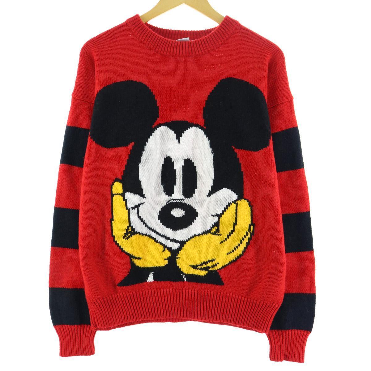 古着 Mickey&Co. MICKEY MOUSE ミッキーマウス アクリルニットセーター レディースM /eaa119637 【210117】【SS2109】のサムネイル