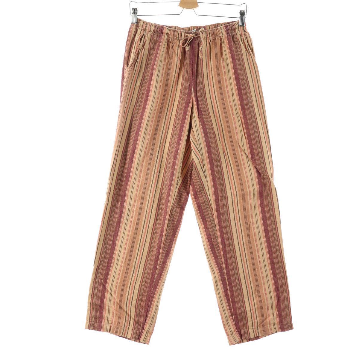 Orvis ストライプ柄 リネン レーヨン イージーパンツ レディースs Eaa その他ロングパンツ 古着屋jam ジャム