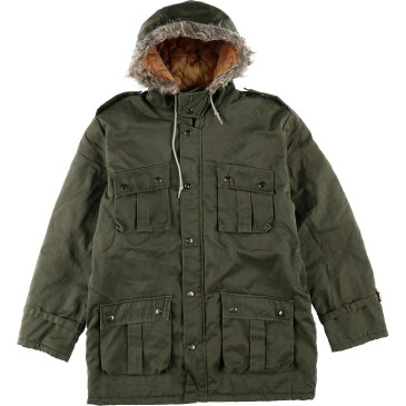 UNKNOWN フェイクファー付きフード 中綿マウンテンパーカー メンズM ヴィンテージ /eaa119908 【中古】 【210118】