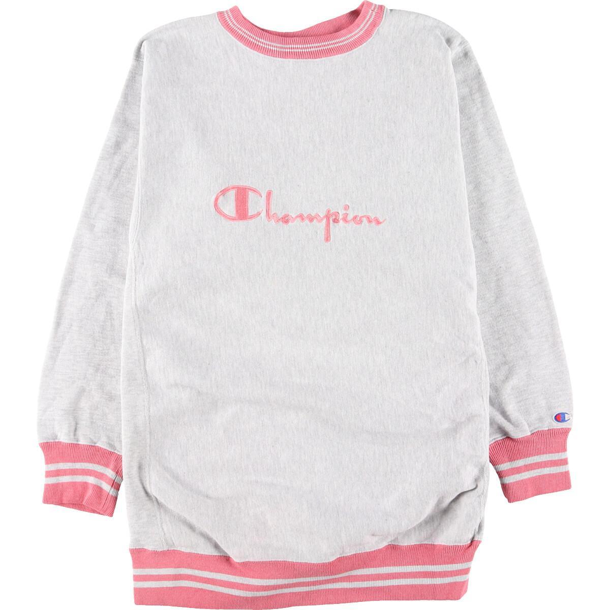 90年代 チャンピオン Champion リバースウィーブ 刺繍タグ ラインリブ ロゴスウェット トレーナー Usa製 メンズxxl ヴィンテージ Eaa トレーナー 古着屋jam ジャム