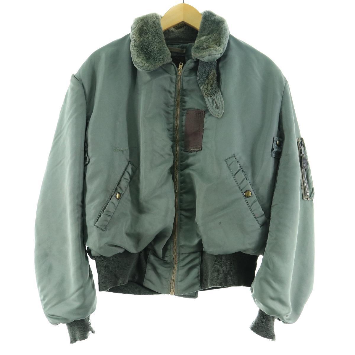 雰囲気系 訳あり特価 50年代 Rolen Sportswear Co 米軍実品 U S Air Force 黒タグ B 15d ミリタリー フライトジャケット Usa製 42 メンズl ヴィンテージ Eaa1199 ミリタリージャケット 古着屋jam ジャム