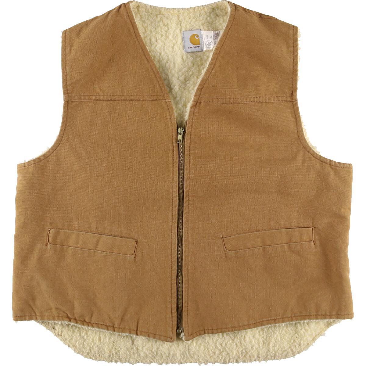 80年代 USA製 Carhartt カーハート ダック地 ワークベスト メンズL ...
