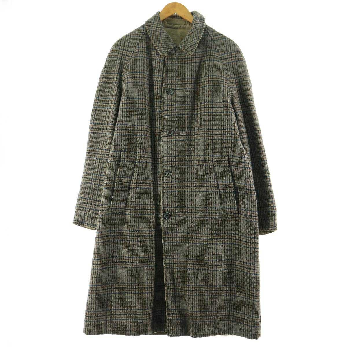 バーバリー Burberry S リバーシブル チェック 無地 ステンカラーコート バルマカーンコート 英国製 メンズl ヴィンテージ Eaa1212 ステンカラーコート 古着屋jam ジャム