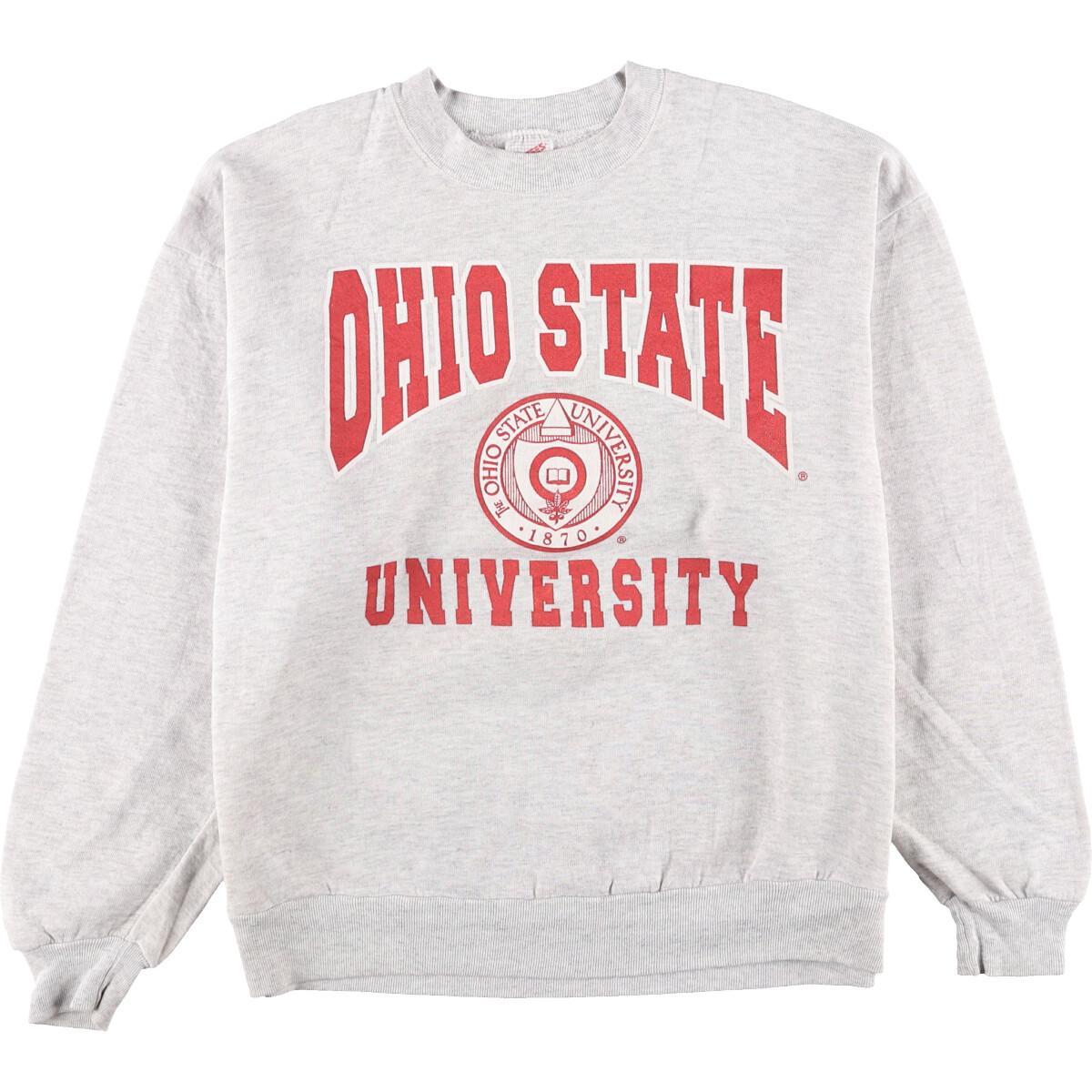 80年代 ジャージーズ Jerzees OHIO STATE オハイオ州立大学 カレッジスウェットシャツ トレーナー USA製 メンズL ヴィンテージ /eaa122765 【中古】 【210129】
