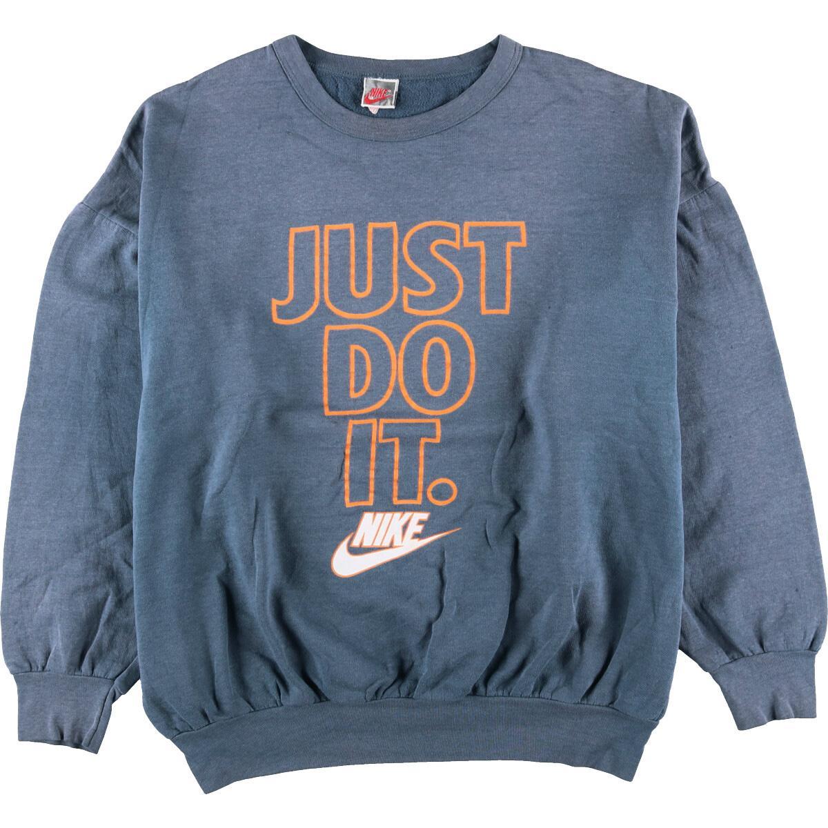 90年代 ナイキ Nike 銀タグ Just Do It ロゴスウェット トレーナー カナダ製 メンズxxl ヴィンテージ Eaa1221 トレーナー 古着屋jam ジャム